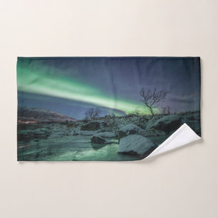 Northern Lights Scandinavia Hand Towel