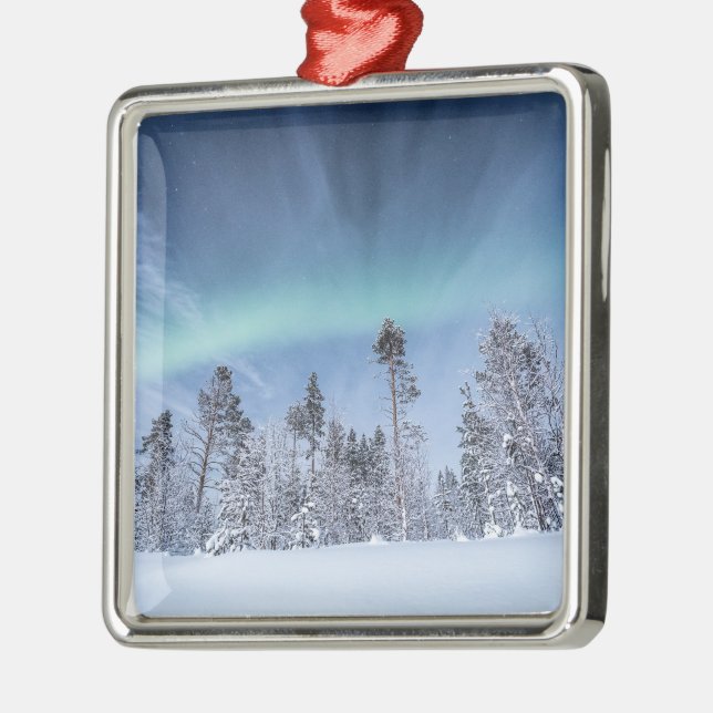 Northern Lights Scandinavia Metal Tree Decoration (Left)
