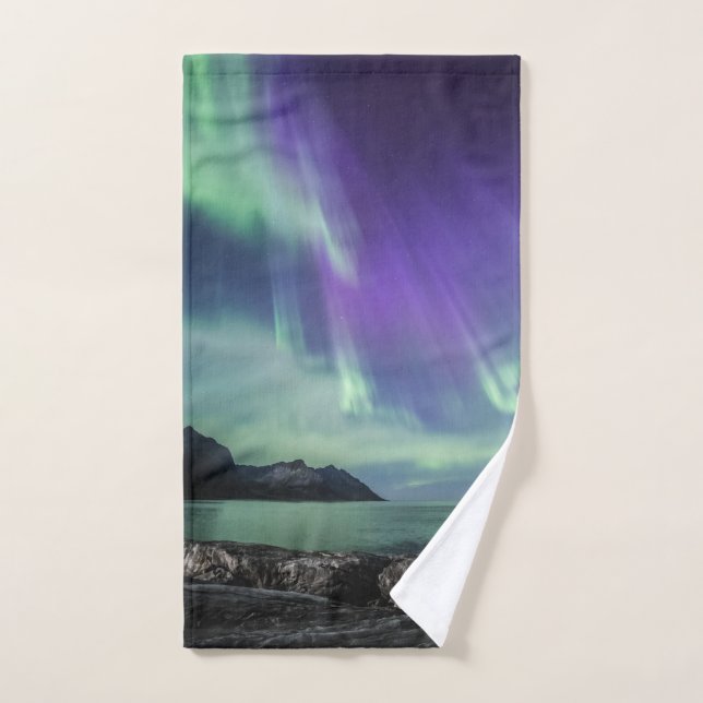 Northern Lights Senja Hand Towel (Hand Towel)