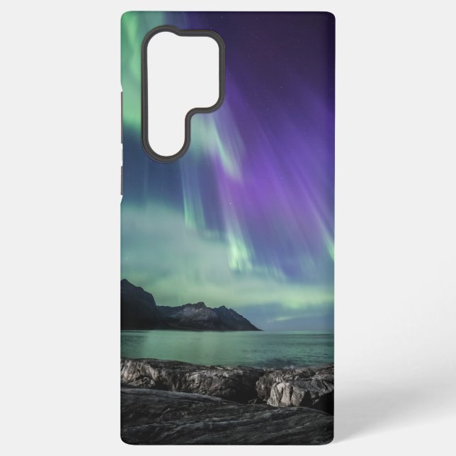 Northern Lights Senja Samsung Galaxy S22 Ultra Case (Back)
