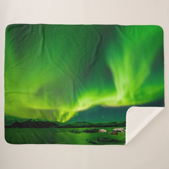 NORTHERN LIGHTS SHERPA BLANKET (Front (Horizontal))