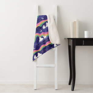 Northern Lights Sherpa Blanket