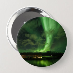Northern Lights Skibotn 10 Cm Round Badge