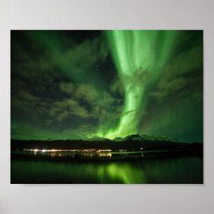 Northern Lights Skibotn Poster