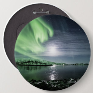 Northern Lights Sky 6 Cm Round Badge