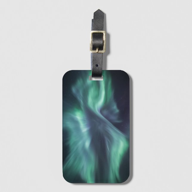 Northern Lights Sky Luggage Tag (Front Vertical)