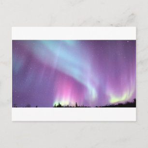 Northern Lights Sky Winter Alaska Stars Postcard