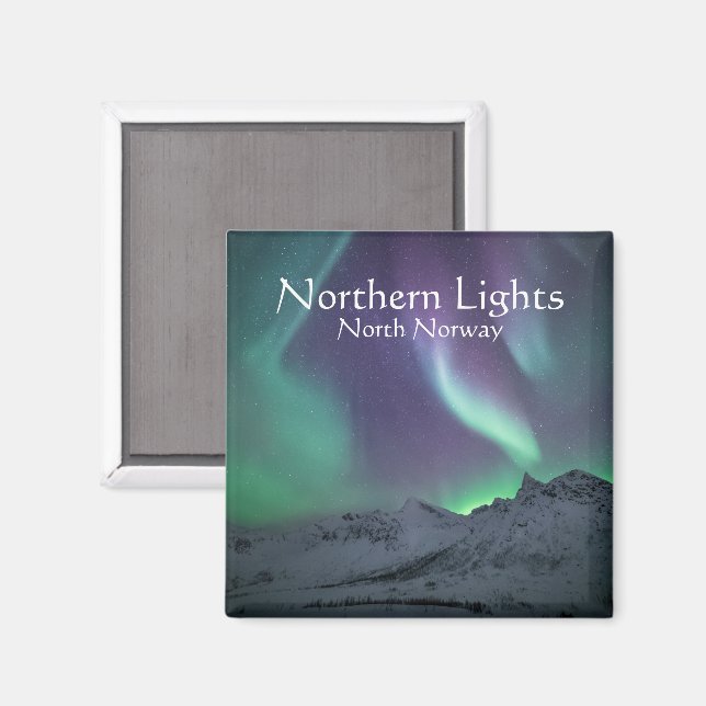 Northern Lights Souvenir  Magnet (Front/Back)