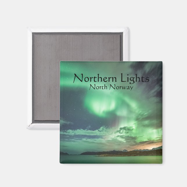 Northern Lights Souvenir  Magnet (Front/Back)