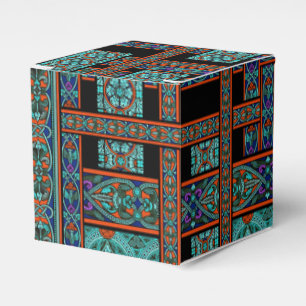 Northern Lights Stained Glass Favor Box