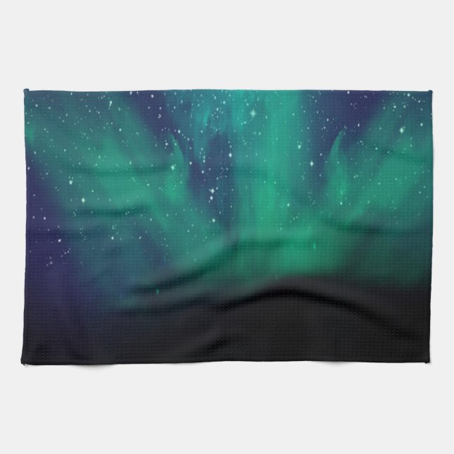 Northern Lights Tea Towel (Horizontal)