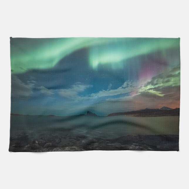 Northern Lights Tea Towel (Horizontal)