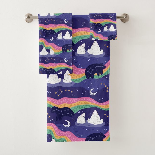 Northern Lights Towel Set (Insitu)