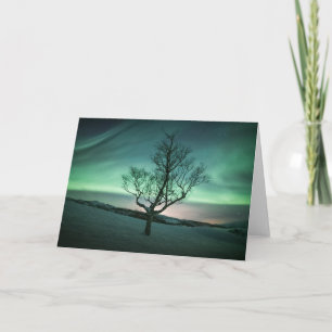 Northern Lights Tree Card