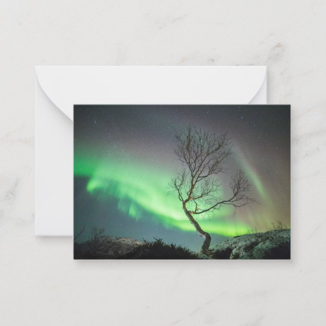 Northern Lights Tree Card (Front)
