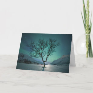 Northern Lights Tree Card