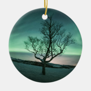 Northern Lights Tree Ceramic Tree Decoration