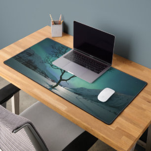Northern Lights Tree Desk Mat