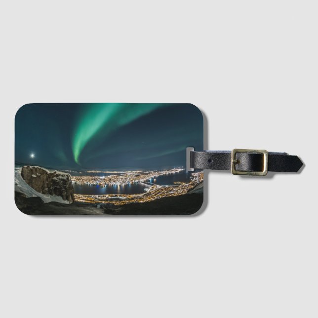 Northern Lights Tromso Luggage Tag (Front Horizontal)