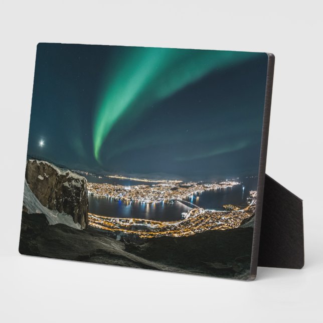 Northern Lights Tromso Plaque (Side)