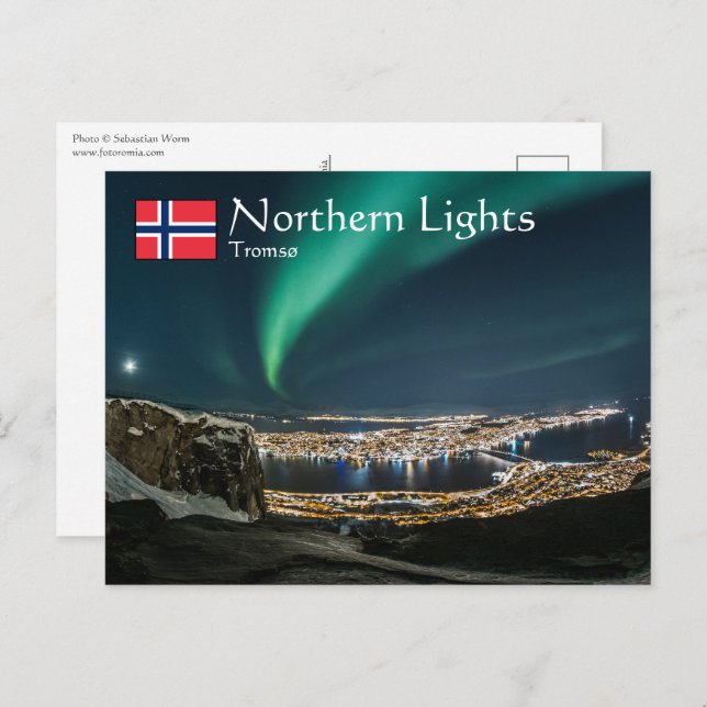 Northern Lights Tromso Postcard (Front/Back)
