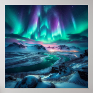 Northern Lights View Poster