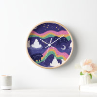 Northern Lights Wall Clock