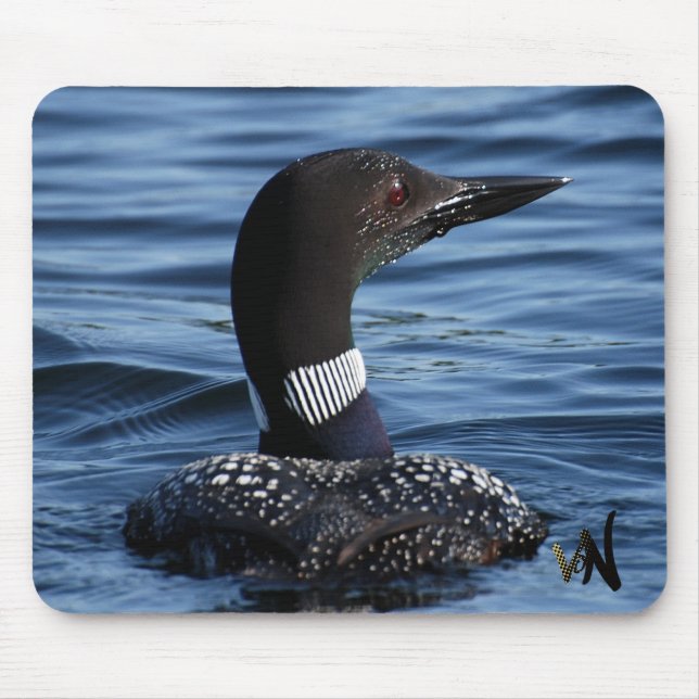 Northern Loon Mouse Pad (Front)