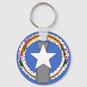 Northern Mariana Flag Key Ring