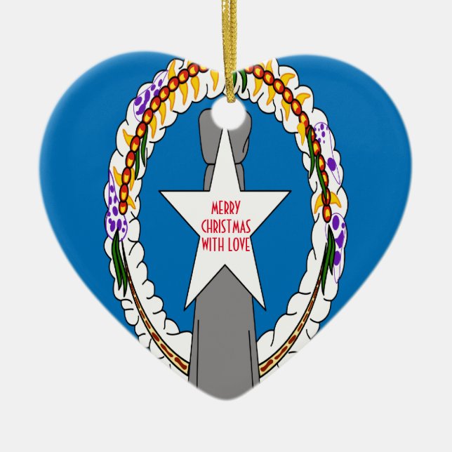 NORTHERN MARIANA ISLANDS CERAMIC TREE DECORATION (Front)