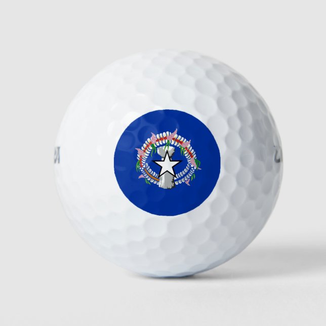 Northern Mariana Islands flag Golf Balls (Front)