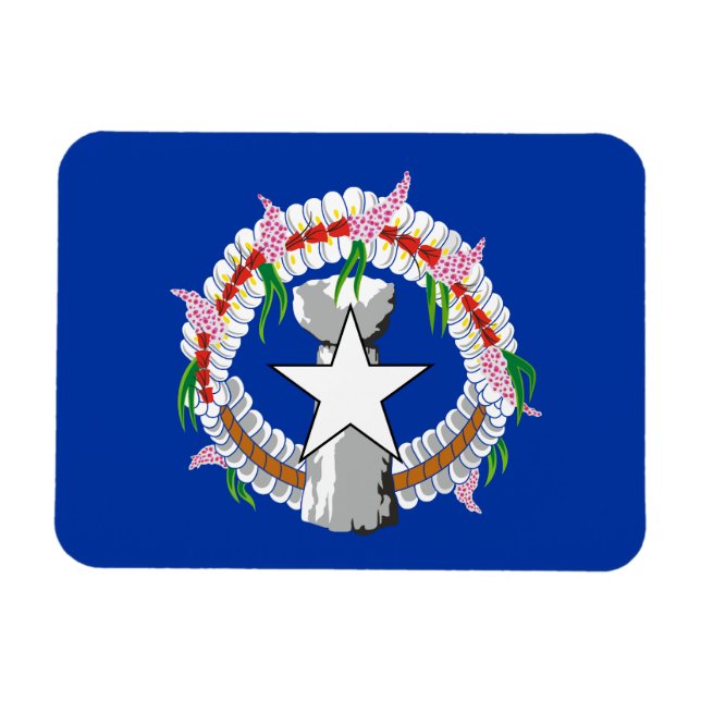 Northern Mariana Islands Flag Magnet (Horizontal)