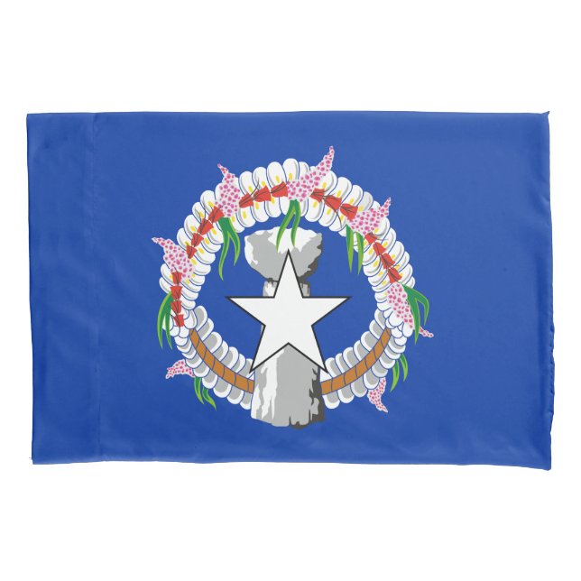 Northern Mariana Islands Flag Pillowcase (Front)