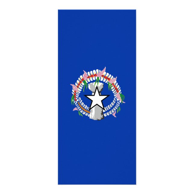 Northern Mariana Islands flag Rack Card (Front)