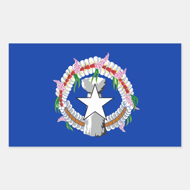 Northern Mariana Islands Flag Rectangular Sticker (Front)