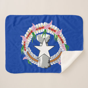 Northern Mariana Islands Flag Sherpa Blanket