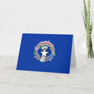 Northern Mariana Islands flag Thank You Card