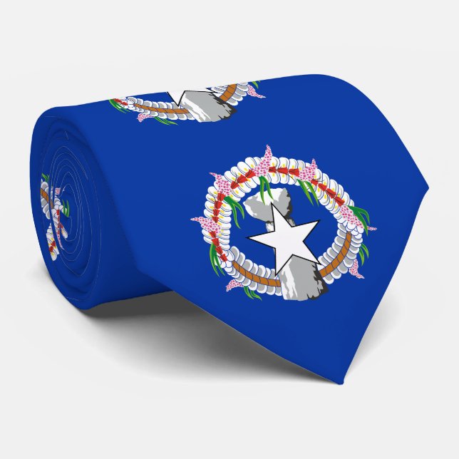 Northern Mariana Islands Flag Tie (Rolled)