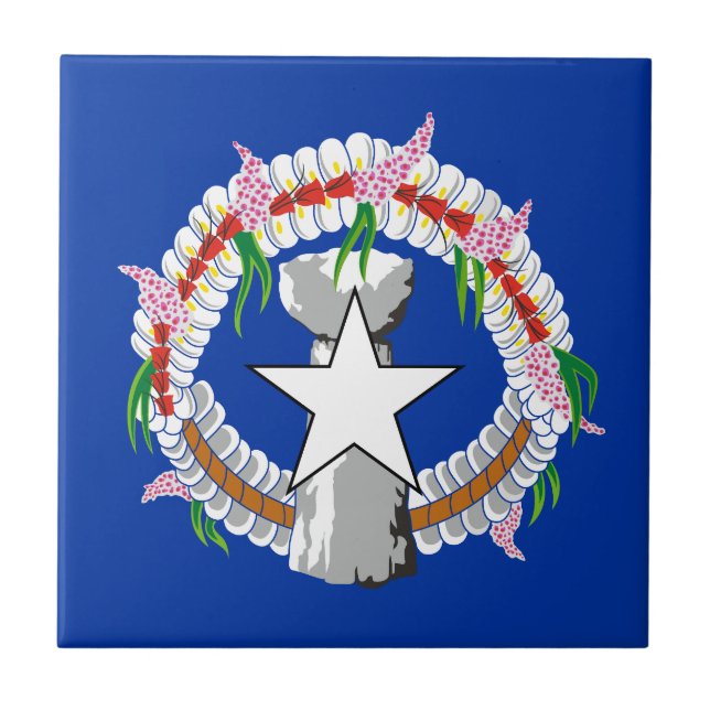 Northern Mariana Islands Flag Tile (Front)