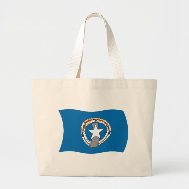 Northern Mariana Islands Flag Tote Bag (Front)