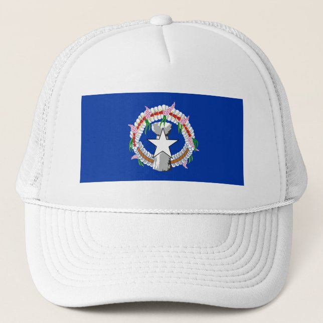 Northern Mariana Islands Flag Trucker Hat (Front)