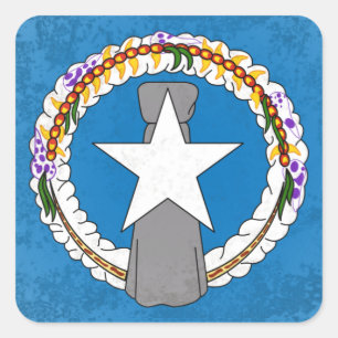 Northern Mariana Islands Square Sticker