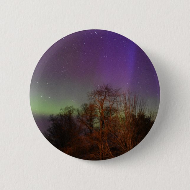 Northern Nights Keychain 6 Cm Round Badge (Front)