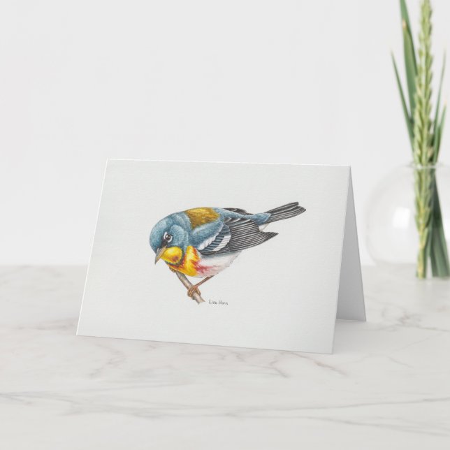 Northern Parula Warbler Art Card (Front)