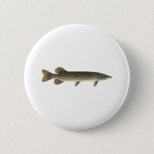 Northern Pike 6 Cm Round Badge