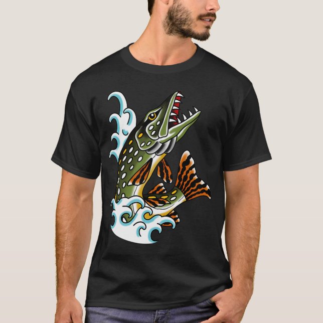 Northern Pike Fish T-Shirt (Front)