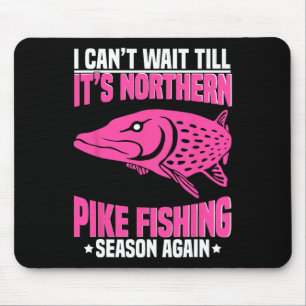 Northern Pike Fisherman Fishing Net Northern Pike  Mouse Pad
