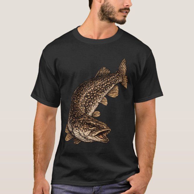 Northern Pike Fishing T-Shirt (Front)
