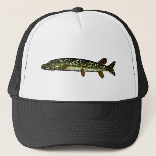 Northern Pike, woodcut, 1833 Trucker Hat