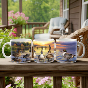 Northern Pintail Ducks Digital Mug Wrap Design